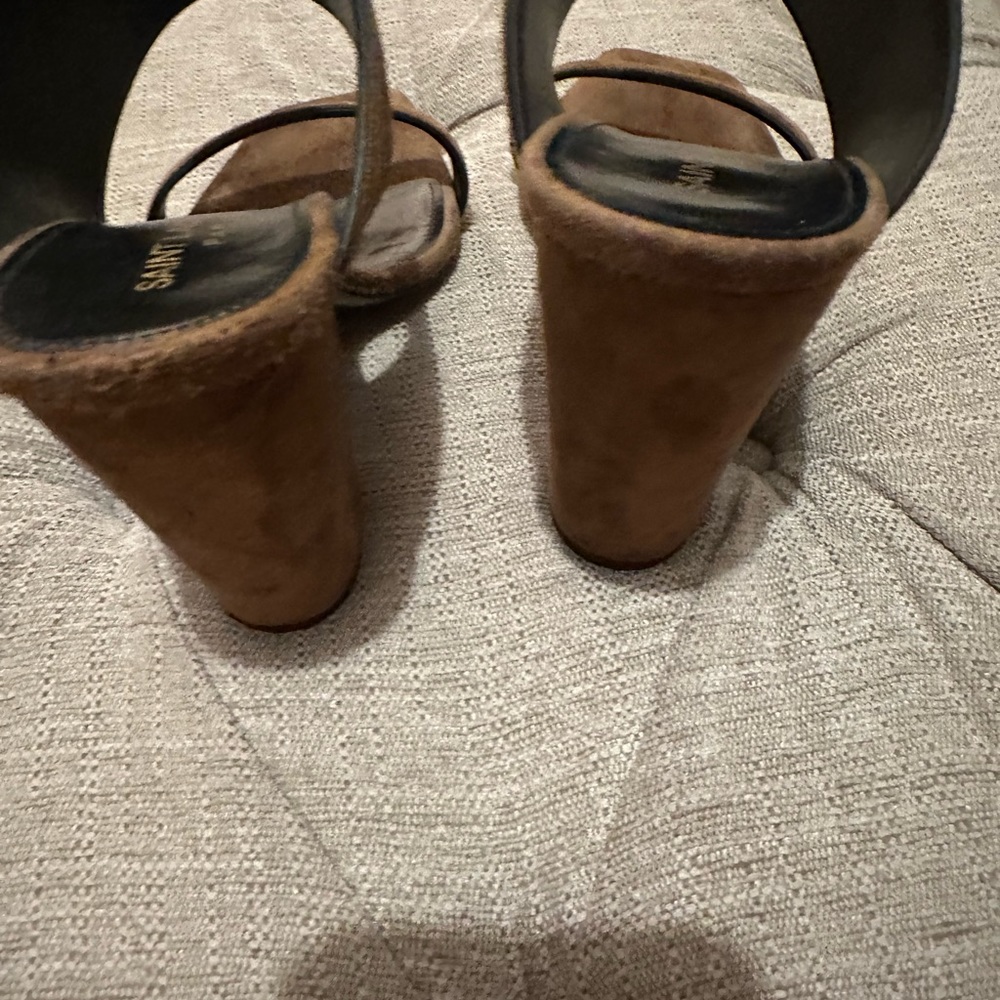YSL Suede Sandals. - Picture 4 of 8